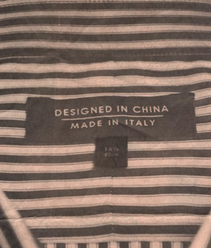 Designed in China, Made in Italy
